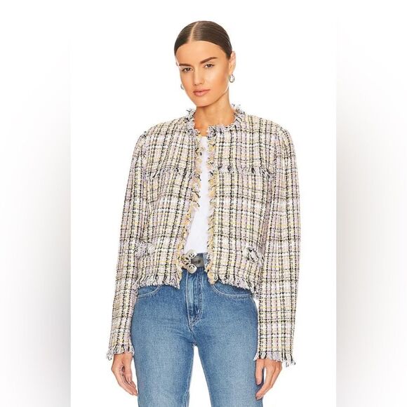 Isabel Marant Nameo Jacket In Lilac And Yellow size 38/ us size 6 - Picture 2 of 16